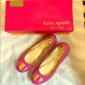 Pink Kate Spade “Tock” flats, 7.5